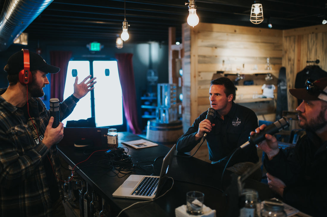 behind the still podcast interviewing owners of 10th mountain whiskey & spirits company