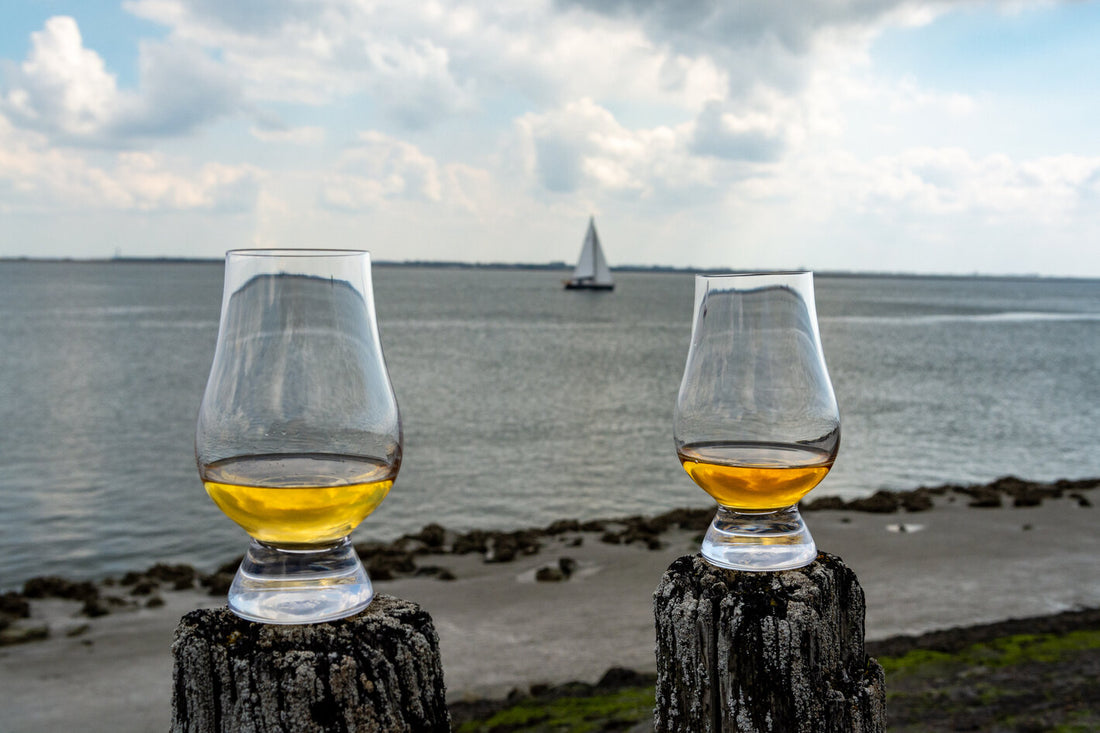 What are water-aged whiskey spirits?