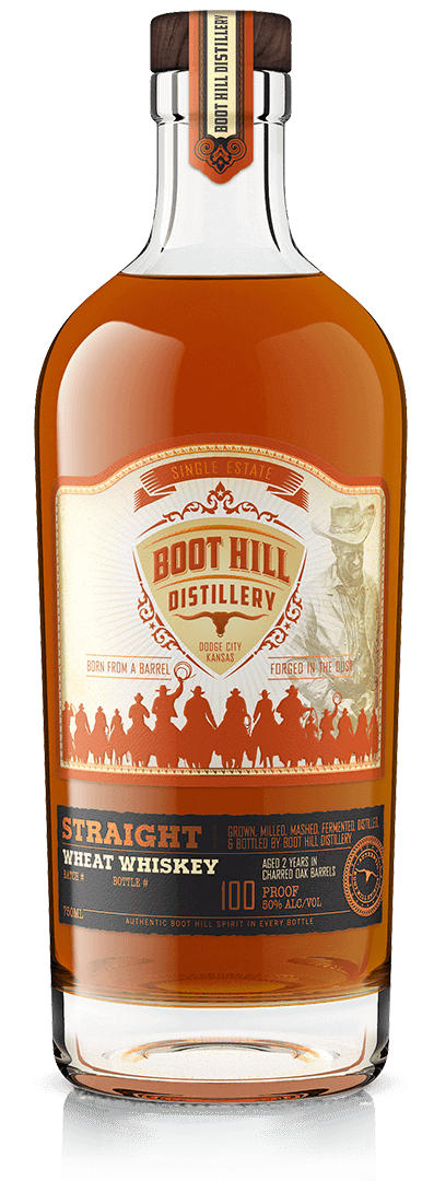 Straight Wheat Whiskey | Boot Hill Distillery -  RackHouse Whiskey Club