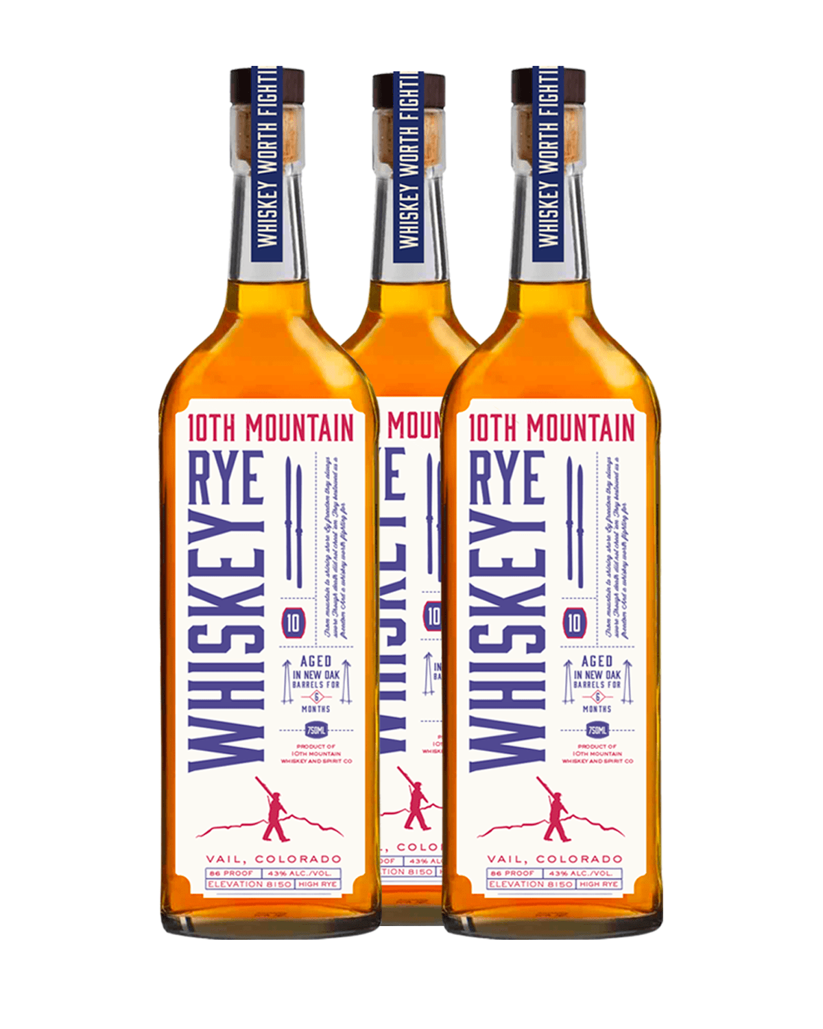 10th Mountain Rye Whiskey - 750ML -  RackHouse Whiskey Club